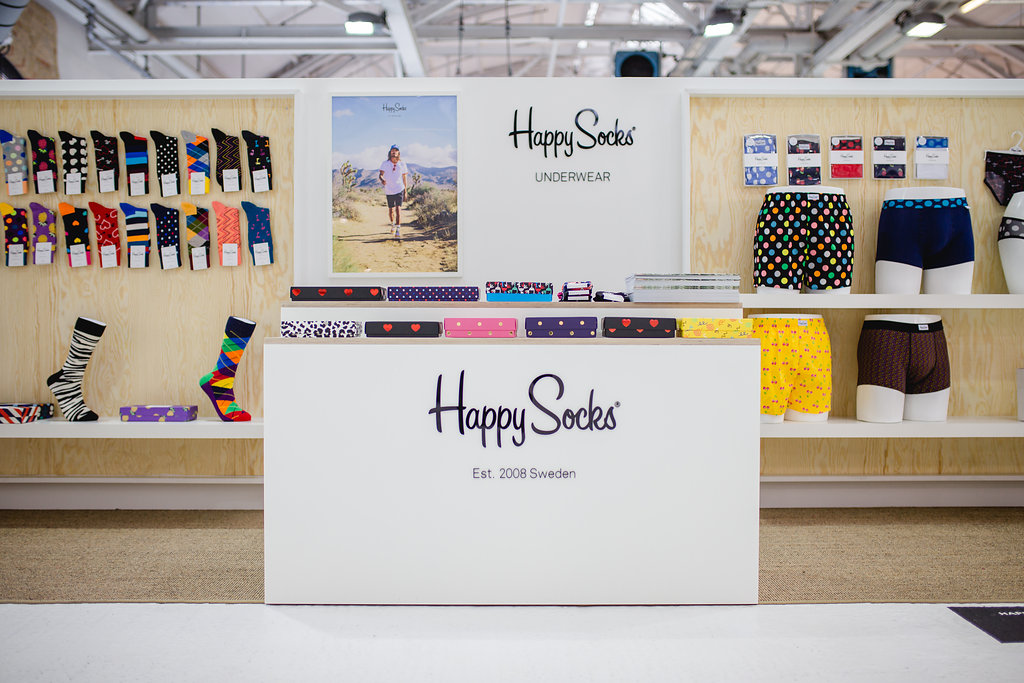 Messestand Happy Socks Premium Fashion Week